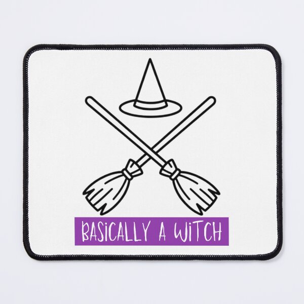 Item preview, Basically A Witch Crossed Brooms Witch Hat Halloween T-Shirt designed and sold by AsolsArts.
