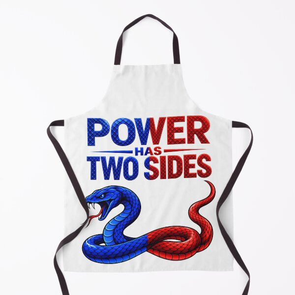 Item preview, Power Has Two Sides Snake – Red & Blue Reptile designed and sold by ArtSpark Studio.