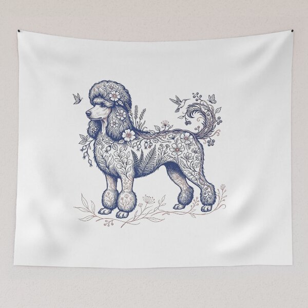 Item preview, Poodle Botanical Illustration designed and sold by SUP-R-Ts.