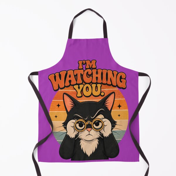 Item preview, I'm Watching You Funny Staring Cat Sarcastic Cat Meme designed and sold by Retro Whiskers.