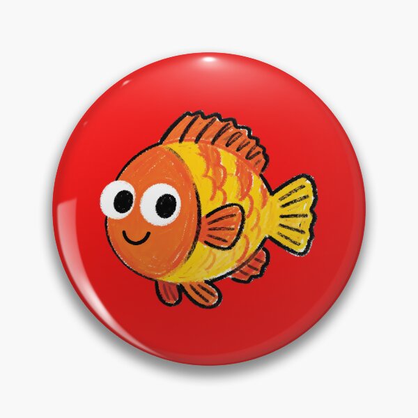 Item preview, Cute Garibaldi Fish Illustration designed and sold by andromeda-redd.