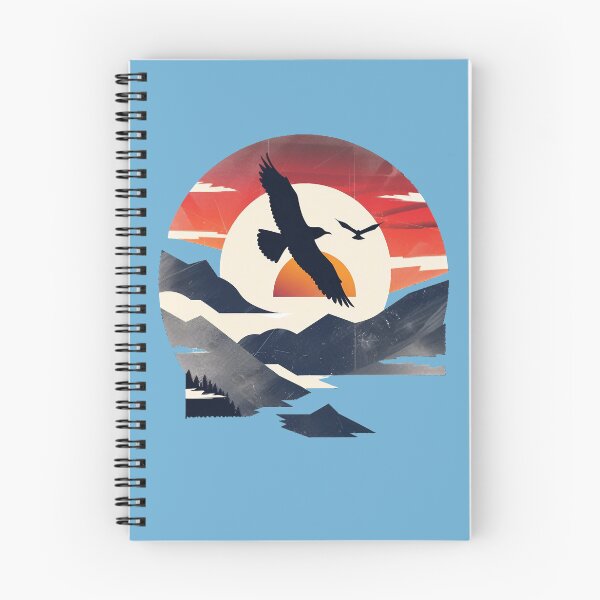 Item preview, Retro Birds Soaring designed and sold by FoldedRainbow.