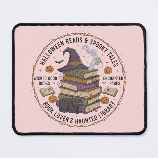 Item preview, Haunted Library Spooky Bookworm Halloween Emblem designed and sold by Exquisite Design Studio „Paculówka”.