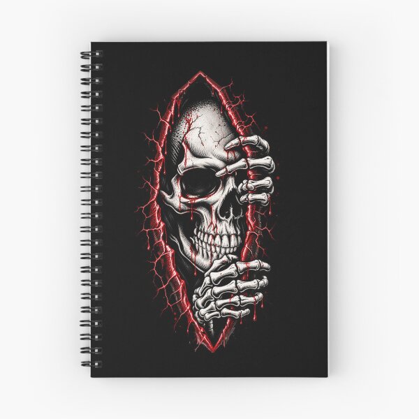 Item preview, Blood Red Skull Breaking Through Dark Gothic Halloween Horror designed and sold by La-Nuna.