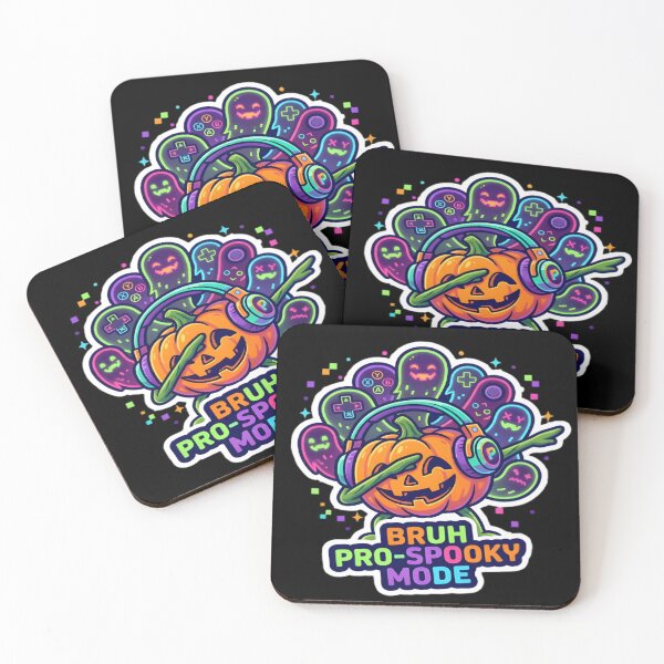 Item preview, Bruh Pro Spooky Mode Gamer Pumpkin Halloween Art designed and sold by DailySparks.