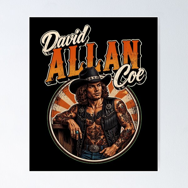 Item preview, David Allan Coe designed and sold by Strow--bary.