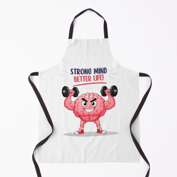 Item preview, Funny Gym Brain Character Mental Strength Quote Design designed and sold by adlkh.
