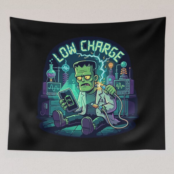 Item preview, HALLOWEEN Low Charge Funny Frankenstein Monster designed and sold by Uglyandcute.