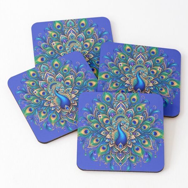 Item preview, Peacock Mandala – Colorful Boho Feather & Floral Design designed and sold by Lumvero.
