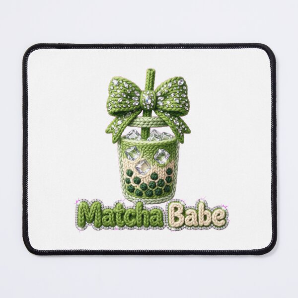 Item preview, Matcha Babe Coquette Yarn Boba Tea designed and sold by ehabm15.