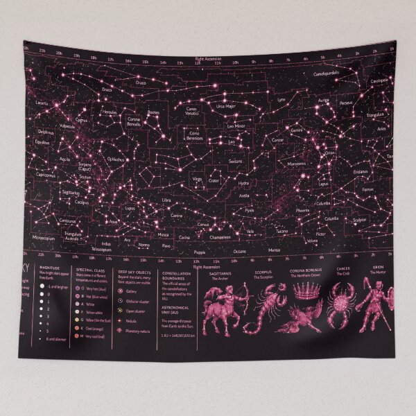 Item preview, Night Constellations (Pink version) designed and sold by Manu785.