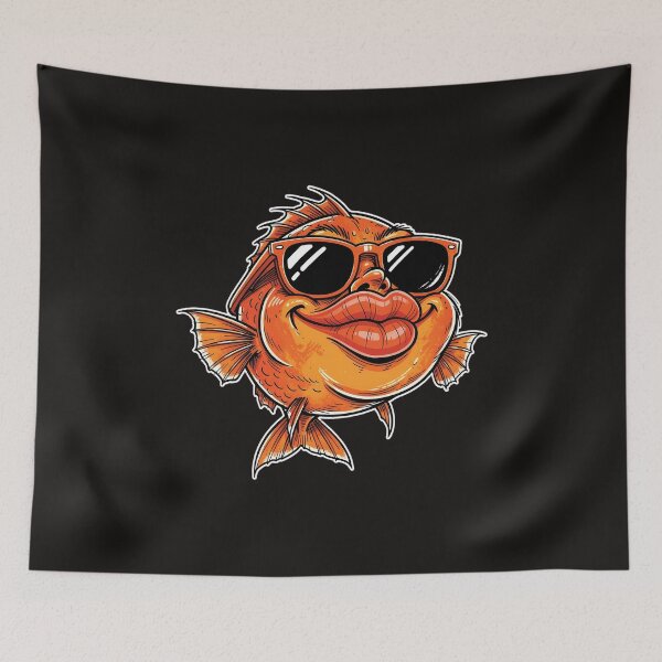 Item preview, Cool Garibaldi Fish With Sunglasses designed and sold by andromeda-redd.