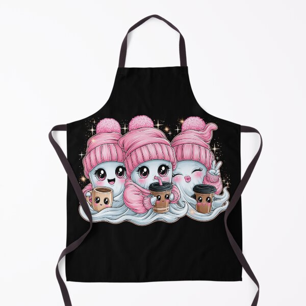 Item preview, Spooky Cute Coffee Drinking Ghosts designed and sold by alexlovlies.
