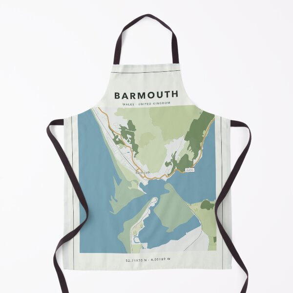 Item preview, Barmouth Map Poster - Alpine White Border designed and sold by Patterned by Pixels.