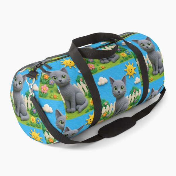 Item preview, Russian Blue cat - clay designed and sold by AcornAndPebble.