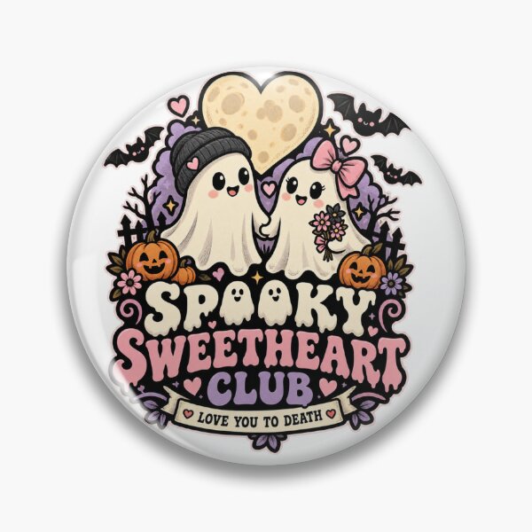 Item preview, Spooky Sweetheart Club | Cute Romantic Ghost Halloween Art designed and sold by DmaarGroup.