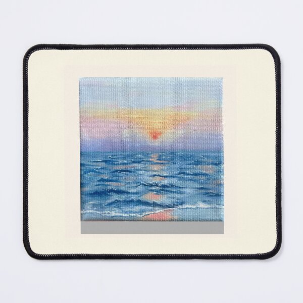 Item preview, Original Pastel Ocean Sunset Acrylic Painting | Handmade Impressionist Seascape designed and sold by PoeticRecipeST.