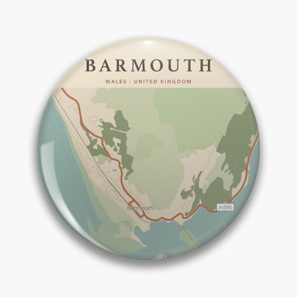 Item preview, Barmouth Map Poster - Vintage designed and sold by Patterned by Pixels.