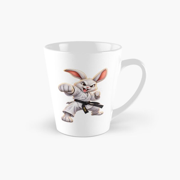 Item preview, Funny Karate Rabbit – Black Belt Martial Arts Bunny designed and sold by AndrewYoko.