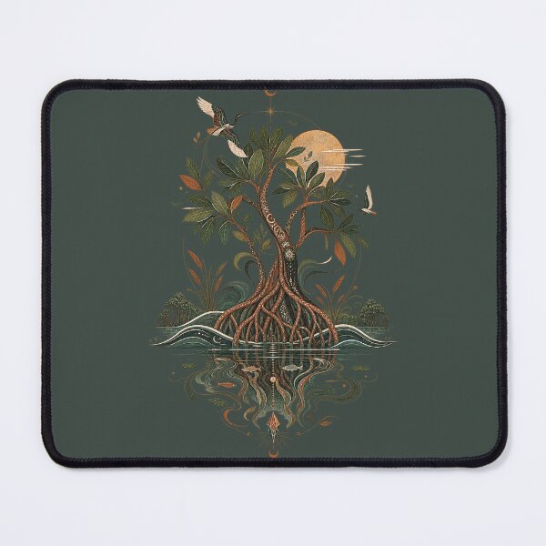 Item preview, Mangrove Tide Coastal Botanical Mangrove Art designed and sold by StoneOak.