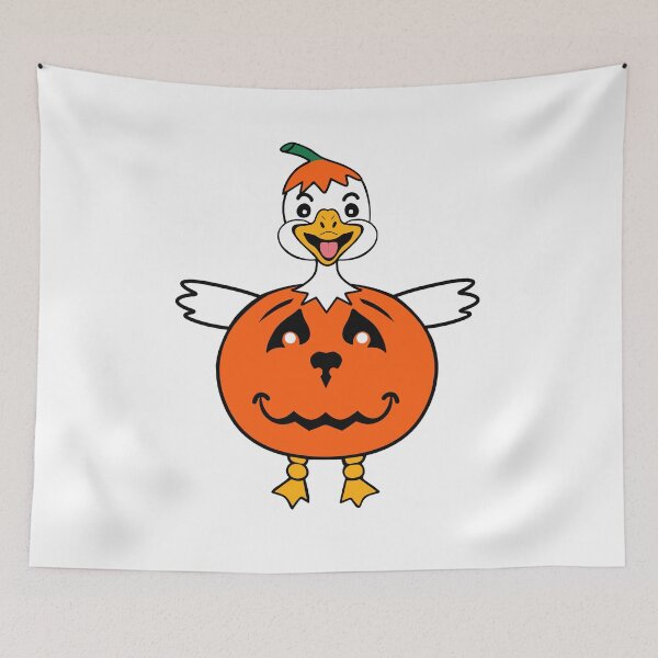 Item preview, Halloween Pumpkin Silly Goose designed and sold by Sartoris Art.
