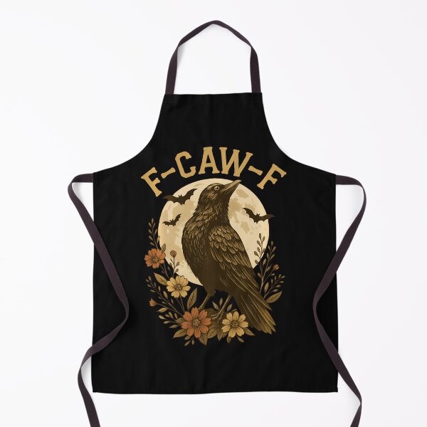 Item preview, Black Crow F-Caw-F Raven Bird Saying Graphic Retro Floral designed and sold by kawaiwifeylovin.