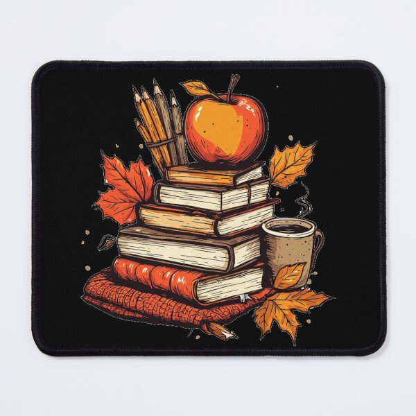 Item preview, Cozy Autumn Books & Coffee Vintage designed and sold by emiliacreations.