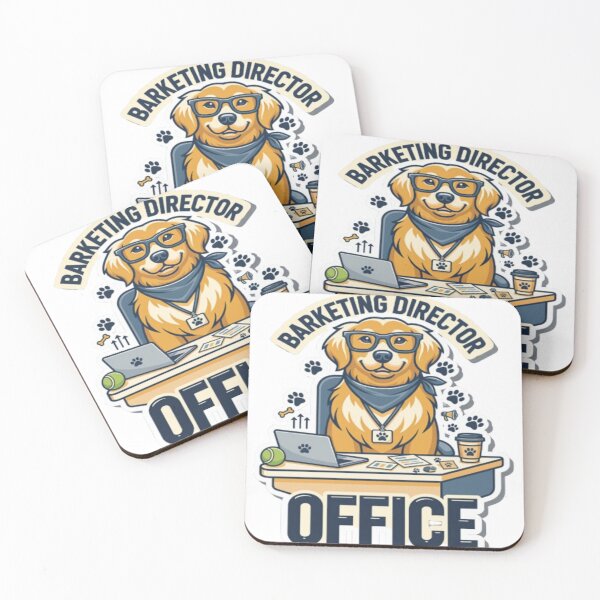 Item preview, Barketing Director – Funny Golden Retriever Dog Office Job designed and sold by ClaussShop.