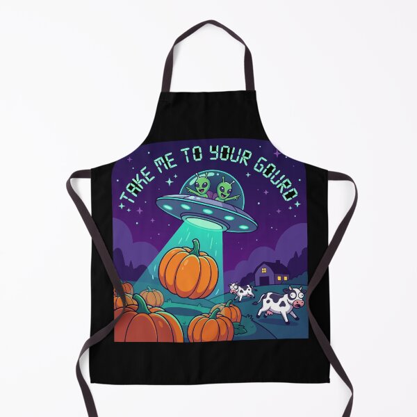 Item preview, HALLOWEEN Take Me To Your Gourd Funny Alien Halloween UFO designed and sold by Uglyandcute.