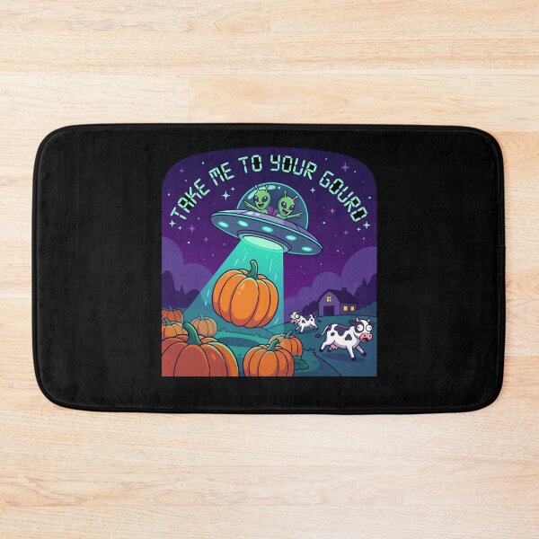 Item preview, HALLOWEEN Take Me To Your Gourd Funny Alien Halloween UFO designed and sold by Uglyandcute.