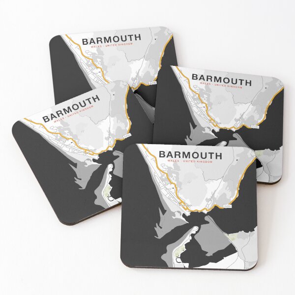 Item preview, Barmouth Map Poster - Contrast Block designed and sold by Patterned by Pixels.