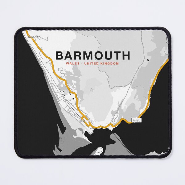 Item preview, Barmouth Map Poster - Contrast Block designed and sold by Patterned by Pixels.