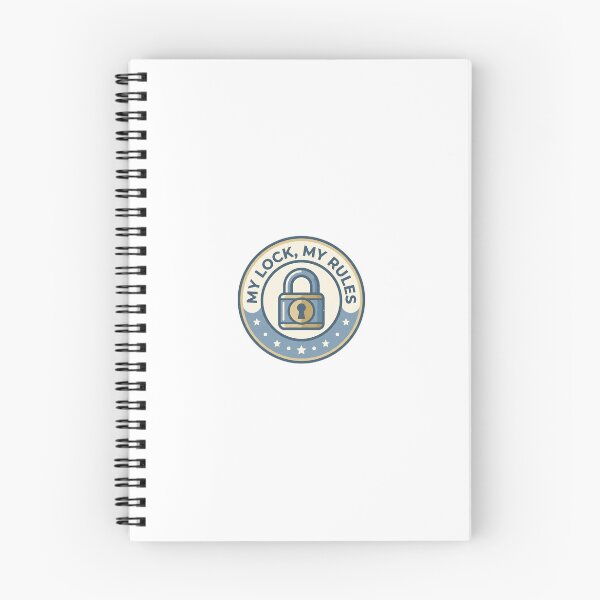 Item preview, My Lock My Rules Badge - Locksport Ethics Design designed and sold by Node & Switch.
