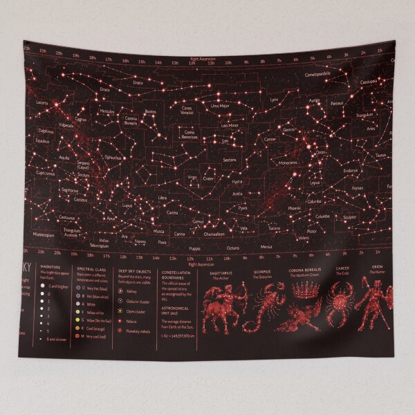 Item preview, Night Constellations (RED VERSION) designed and sold by Manu785.