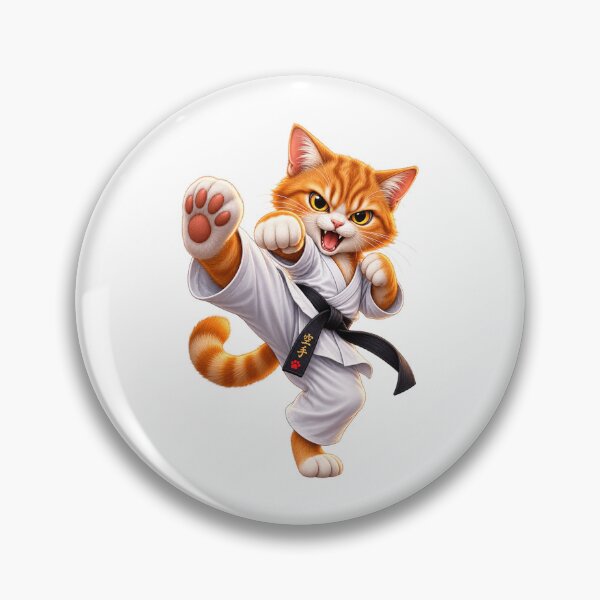 Item preview, Karate Cat Black Belt – Funny Martial Arts Kitty designed and sold by AndrewYoko.