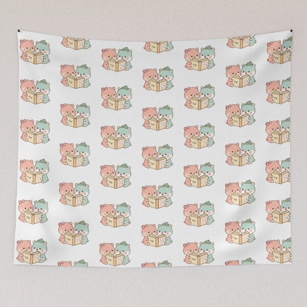 Item preview, Kawaii Cute Bears Reading Book Cozy Storytime designed and sold by Cuddly-Critters.