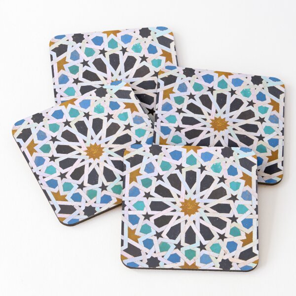Item preview, Blue Moroccan zelij Pattern - Moroccan Tile Pattern designed and sold by ANZI-Shop.