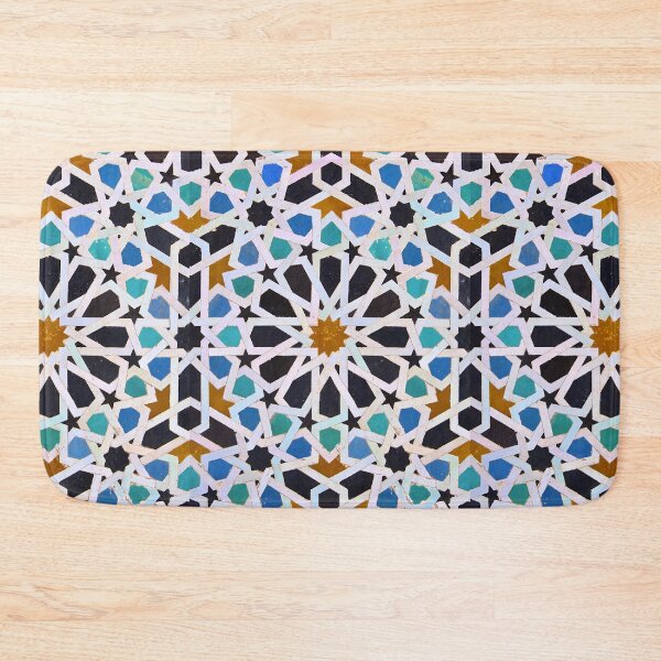 Item preview, Blue Moroccan zelij Pattern - Moroccan Tile Pattern designed and sold by ANZI-Shop.