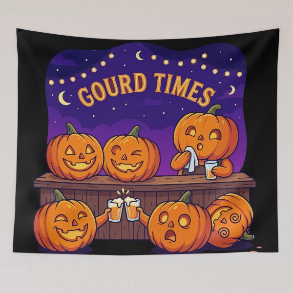 Item preview, HALLOWEEN Gourd Times Funny Pumpkin Friends designed and sold by Uglyandcute.