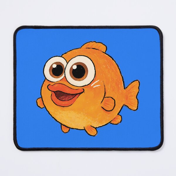 Item preview, Cute Garibaldi Fish Cartoon designed and sold by andromeda-redd.