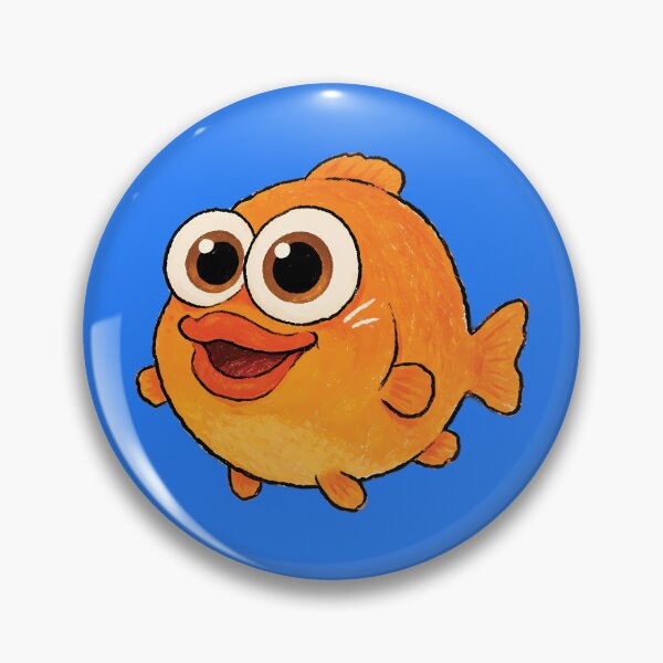Item preview, Cute Garibaldi Fish Cartoon designed and sold by andromeda-redd.