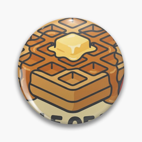 Item preview, Griddle Of Honor Funny Waffle Lover Sticker Design designed and sold by Ninjacatoff.