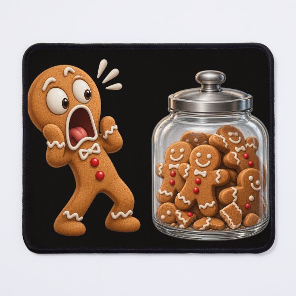 Item preview, gingerbread Man Escapes the Cookie Jar designed and sold by gypsy-joker.