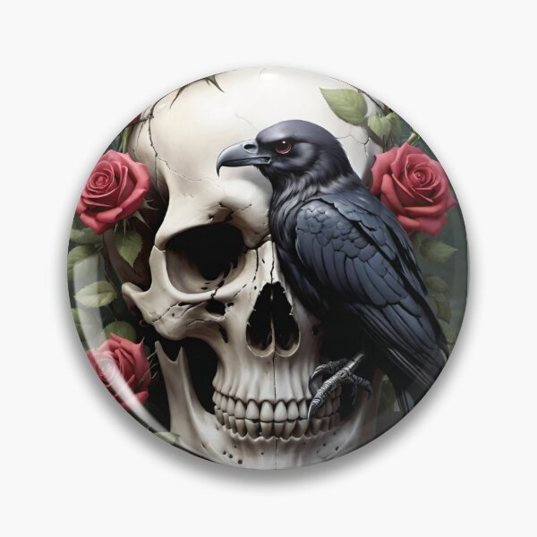 Item preview, Raven, Skull, Rose 2 designed and sold by Jaenne.studio.