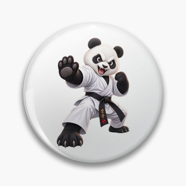 Item preview, Karate Panda Black Belt – Funny Martial Arts Panda designed and sold by AndrewYoko.