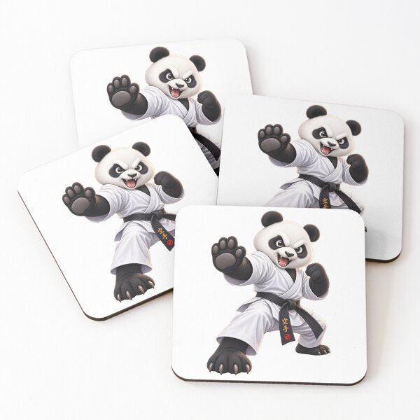 Item preview, Karate Panda Black Belt – Funny Martial Arts Panda designed and sold by AndrewYoko.