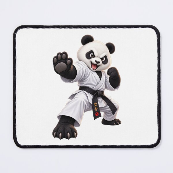 Item preview, Karate Panda Black Belt – Funny Martial Arts Panda designed and sold by AndrewYoko.