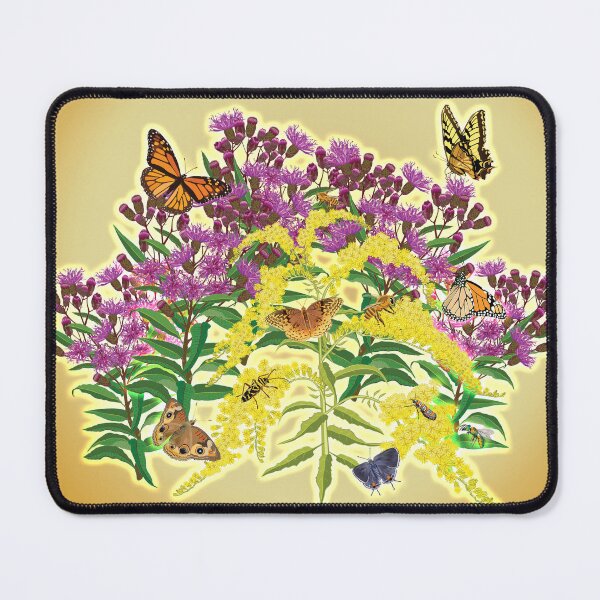 Item preview, Ironweed, Goldenrod, Butterflies, and Pollinators designed and sold by Jedi-Artist.
