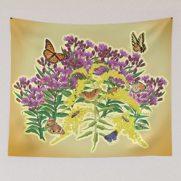 Item preview, Ironweed, Goldenrod, Butterflies, and Pollinators designed and sold by Jedi-Artist.