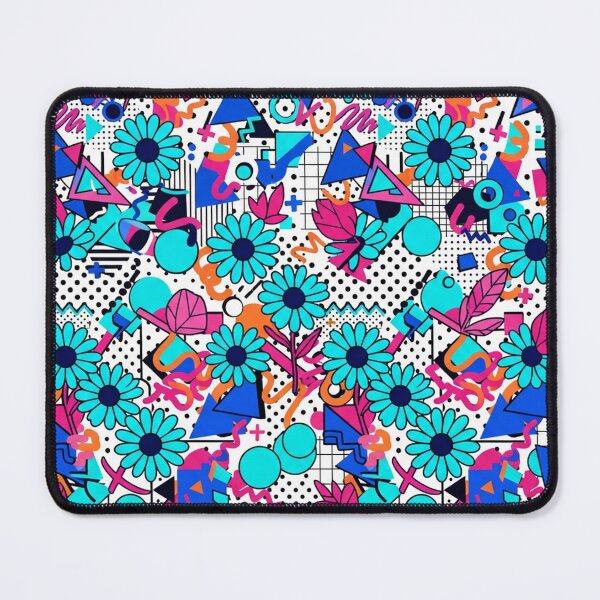 Item preview, Retro 80s Memphis Floral Geometric Pattern designed and sold by Owcomm.